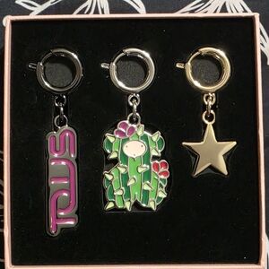 Tous Gold Star and Cactus Keychain Set
